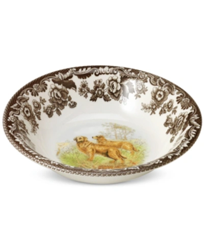 Spode Woodland Golden Retriever Ascot Cereal Bowl In Brown
