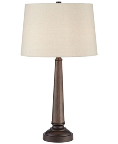 Pacific Coast Farmhouse Wood And Metal Table Lamp In Walnut