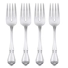Oneida True Rose Set/4 Salad Forks In Silver