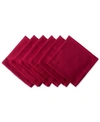 Design Imports Variegated Napkin, Set Of 6 In Red
