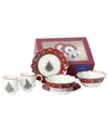 Villeroy & Boch Toys Delight 6 Piece Red Breakfast Set In Multi