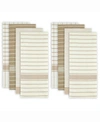 Design Imports Basic Dishtowel, Set Of 8 In Beigekhaki