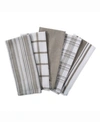 Design Imports Assorted Woven Dishtowel, Set Of 5 In Brown