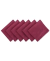 Design Imports Napkin, Set Of 6 In Medium Red