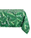 Design Imports Banana Leaf Outdoor Tablecloth With Zipper 60" X 84" In Green
