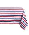 DESIGN IMPORTS PATRIOTIC STRIPE OUTDOOR TABLECLOTH WITH ZIPPER 60" X 120"