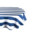 DESIGN IMPORTS CABANA STRIPE OUTDOOR TABLECLOTH 60" ROUND