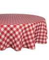DESIGN IMPORTS CHECK OUTDOOR TABLECLOTH WITH ZIPPER 60" ROUND
