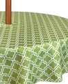 DESIGN IMPORTS LATTICE OUTDOOR TABLECLOTH WITH ZIPPER 60" ROUND
