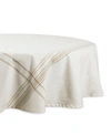 DESIGN IMPORTS CHAMBRAY FRENCH STRIPE TABLECLOTH 70" ROUND