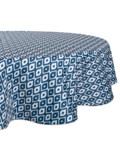 DESIGN IMPORTS IKAT OUTDOOR TABLECLOTH 60" ROUND