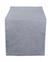 DESIGN IMPORTS SOLID CHAMBRAY TABLE RUNNER 14" X 108"