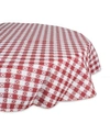 Design Imports 60" Round Eco Vinyl Table Cloth Set Of 3 In Red