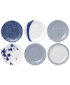 Royal Doulton Pacific Accent Plates, Set Of 6