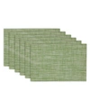 Design Imports Tweed Placemat, Set Of 6 In Lightpaste