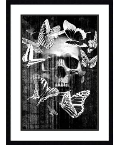 Amanti Art Skull Butterfly Crown Framed Art Print