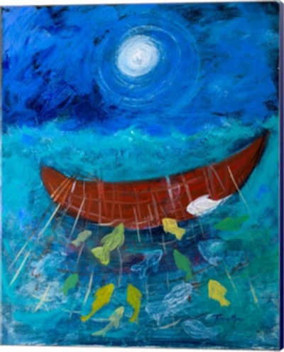Metaverse Miraculous Net Of Fish By Robin Maria Canvas Art In Multi
