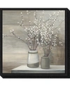 Amanti Art Pussi Willow Still Life Gray Pots By Julia Purinton Canvas Framed Art In Gray