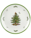 Spode Christmas Tree Round Melamine Platter In Green