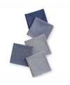 Design Imports Asset Dishcloth Set Of 5 In Blue