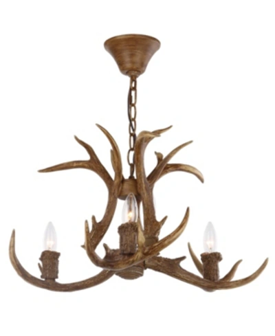 SAFAVIEH MAKANI 21.5"D ANTLER CHANDELIER