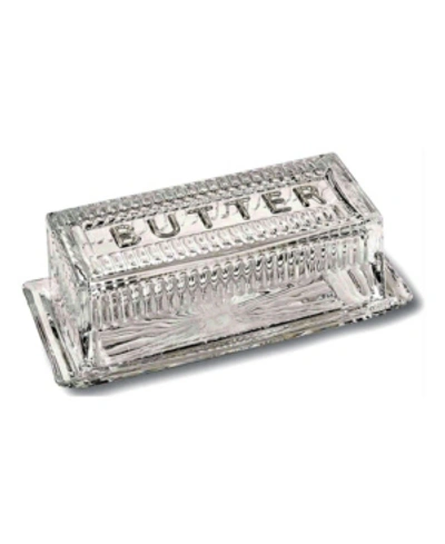 Bezrat Crystal French Butter Dish With Lid