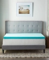 Lucid Dream Collection By  3" Gel Foam Mattress Topper, Twin Xl In Blue
