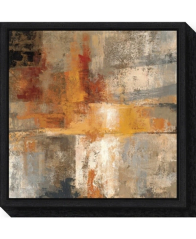 Amanti Art Silver And Amber Crop By Silvia Vassileva Canvas Framed Art In Black
