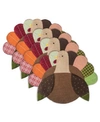 DESIGN IMPORTS EMBROIDERED TURKEY PLACEMAT SET