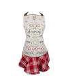 Design Imports Christmas Tree Ruffle Apron In Red