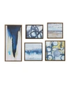 Jla Home Blue Bliss Gallery Art, Set Of 5 In Natural
