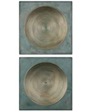 Uttermost Sybil 2-pc. Antiqued Gold-tone Squares Wall Art Set