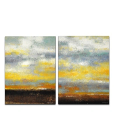 Ready2hangart 'brushed Sunset I/ii' 2 Piece Canvas Wall Art Set, 30x20" In Multicolor