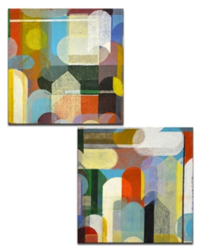 Ready2hangart 'shapes I/ii' 2 Piece Canvas Wall Art Set, 30x30" In Multicolor