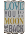 3R STUDIO LOVE YOU TO THE MOON AND BACK WALL DECOR