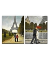 Ready2hangart 'romantic Walk I/ii' 2 Piece France Canvas Wall Art Set In Multicolor