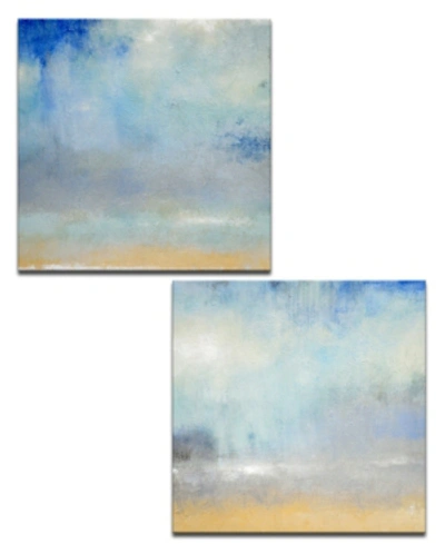 Ready2hangart 'coastal Pouring' 2 Piece Canvas Wall Art Set, 30x30" In Multicolor