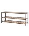 Trinity 3-tier Bamboo Shoe Bench In Bronze