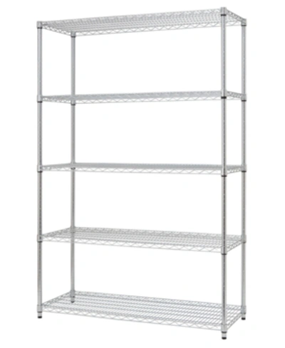 Trinity Nsf Ecostorage 5-tier Wire Shelving Rack In Chrome