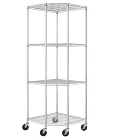 Trinity Ecostorage 4-tier Corner Wire Shelving Rack With Nsf Includes ...