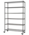 TRINITY BASICS 6-TIER WIRE SHELVING RACK WITH NSF INCLUDES WHEELS
