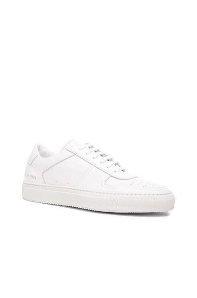 Common Projects B Ball Leather Low-top Sneakers In White