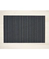 Chilewich Skinny Stripe Shag Big Mat In Blue