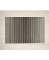 Chilewich Block Stripe Shag Doormat - 18" X 28" In Taupe