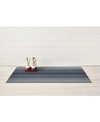 Chilewich Block Stripe Shag Utility - 24" X 36" In Denim
