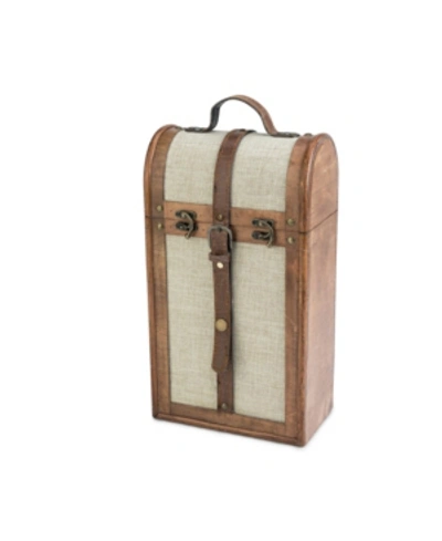 Twine 2 Bottle Trunk Wine Box In Brown