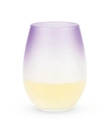 BLUSH FROSTED OMBRE STEMLESS WINE GLASSES