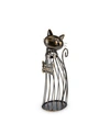 True Cat Wine Cork Display In Silver
