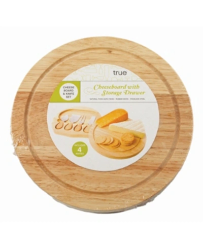 True Camembert Cheese Board Tool Set In Brown