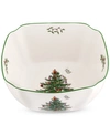 SPODE CHRISTMAS TREE LARGE SQUARE BOWL 10"